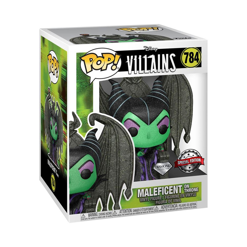 Disney Pop Maleficent On Throne Glitter Exclu